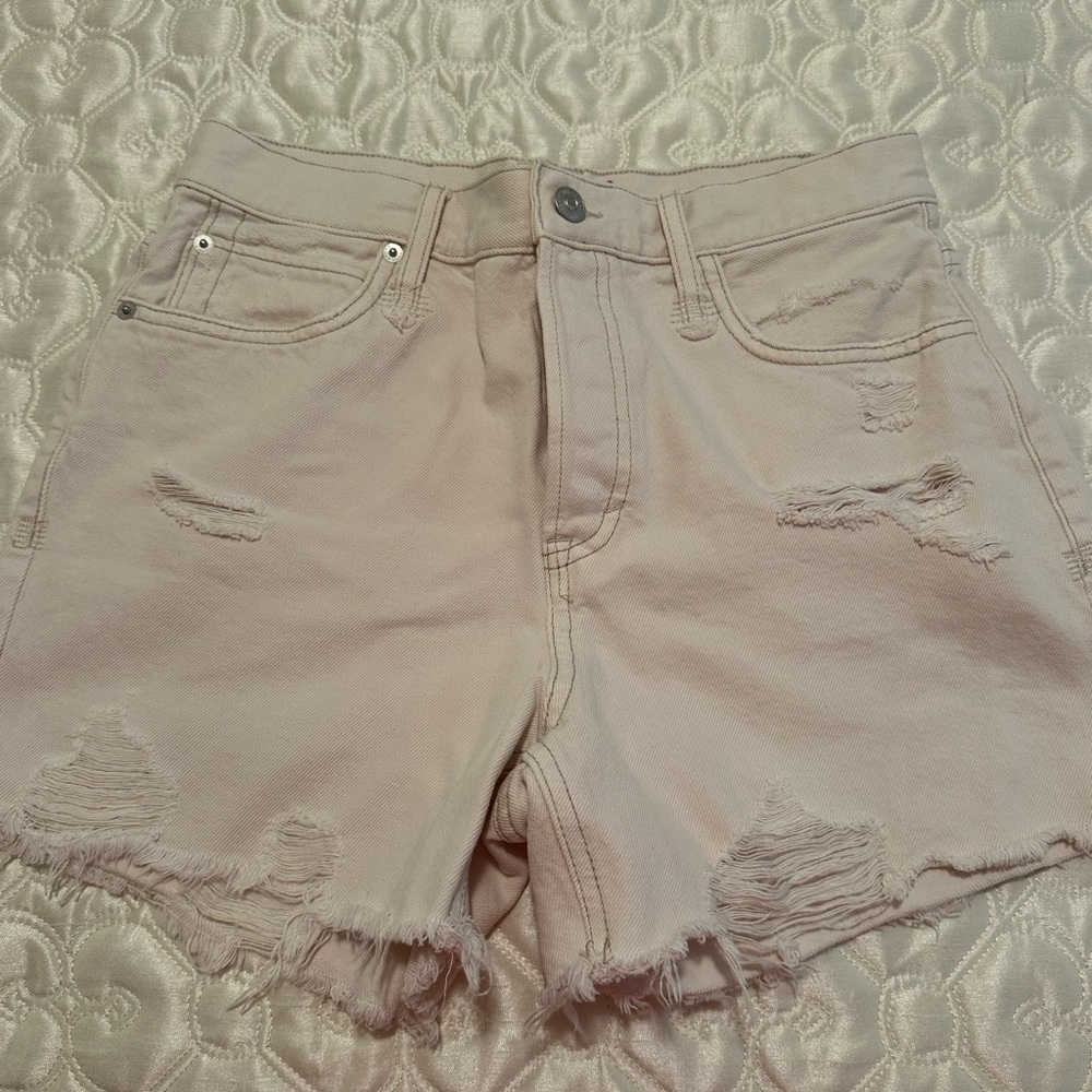 NWOT Free People Off White Denim Jean Shorts